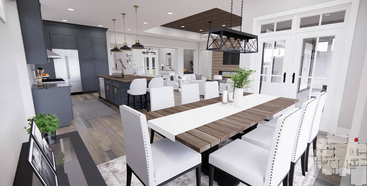 Plan 14752RK: Modern Farmhouse with Home Office and 12-Foot-Deep Rear Porch and Bonus Expansion - Image #16 - Country, Craftsman, Farmhouse, Modern Farmhouse, New American