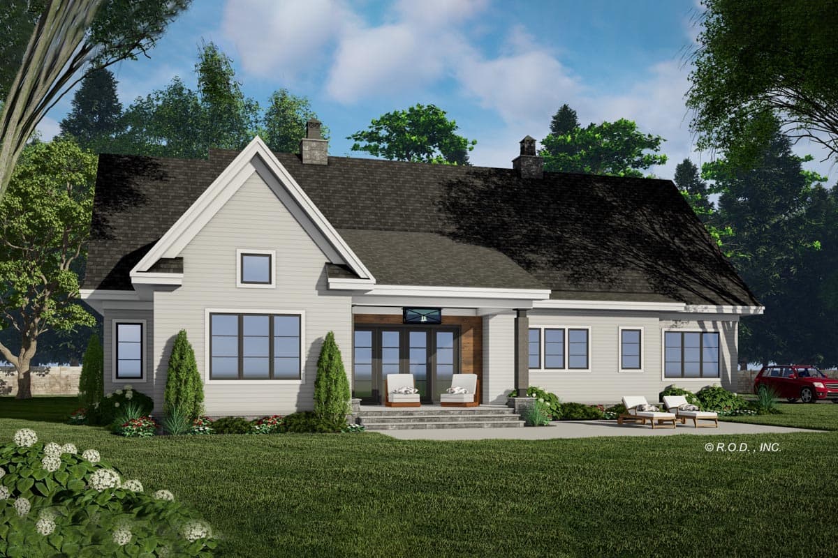 Plan 14753RK: New American Farmhouse with Main Floor Flex Room and Bonus Expansion - 2336 Sq Ft - Image #6 - Country, Craftsman, Modern Farmhouse, New American