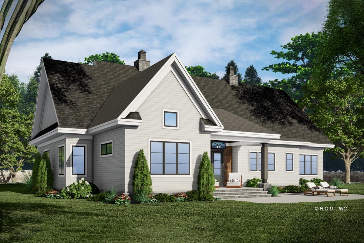 Plan 14753RK: New American Farmhouse with Main Floor Flex Room and Bonus Expansion - 2336 Sq Ft - Image #7 - Country, Craftsman, Modern Farmhouse, New American