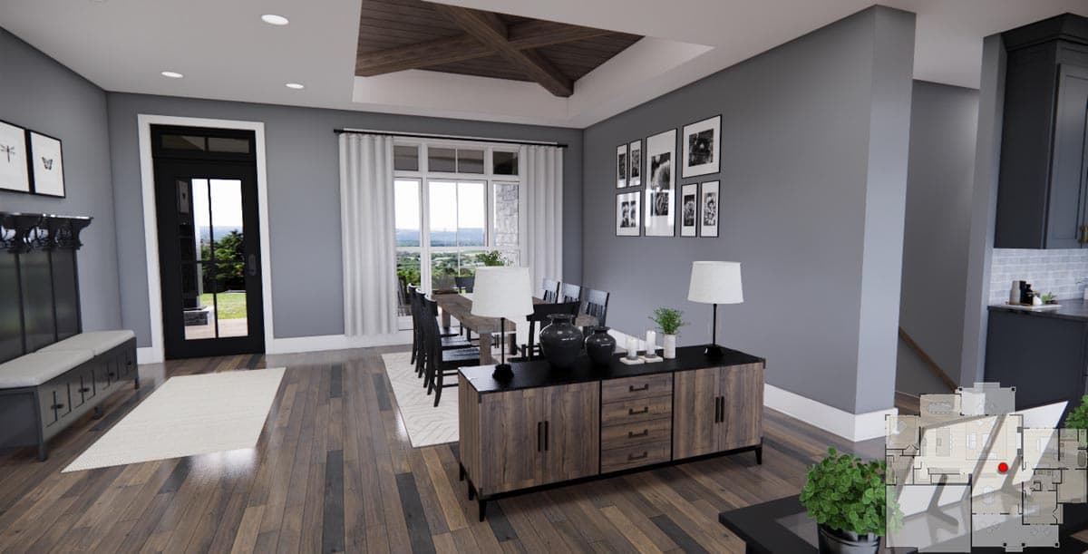 Plan 14754RK: 2600 Square Foot Rustic Traditional House Plan with 10-Foot-Deep Rear Porch - Image #9 - Cottage, Country, New American, Rustic, Traditional