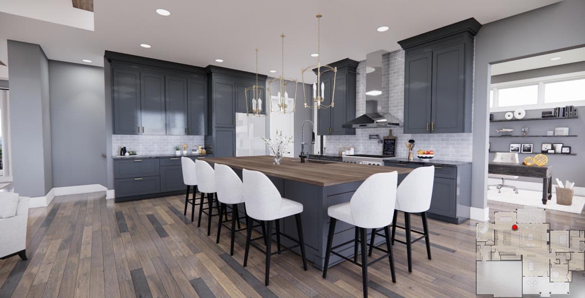 Plan 14754RK: 2600 Square Foot Rustic Traditional House Plan with 10-Foot-Deep Rear Porch - Image #15 - Cottage, Country, New American, Rustic, Traditional