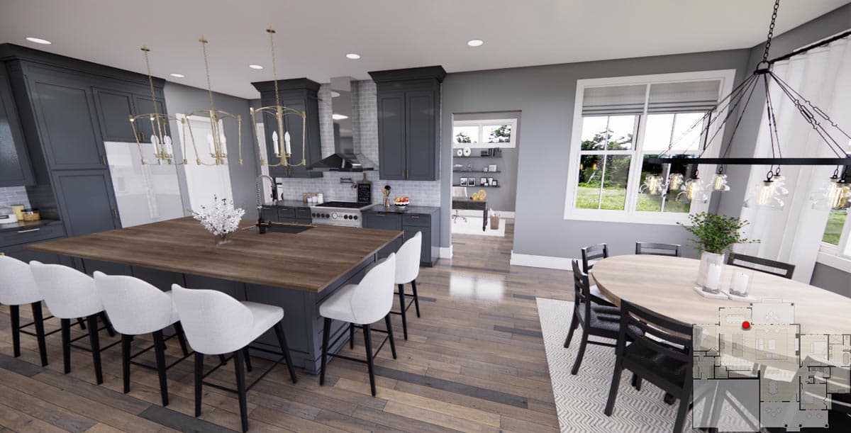 Plan 14754RK: 2600 Square Foot Rustic Traditional House Plan with 10-Foot-Deep Rear Porch - Image #16 - Cottage, Country, New American, Rustic, Traditional