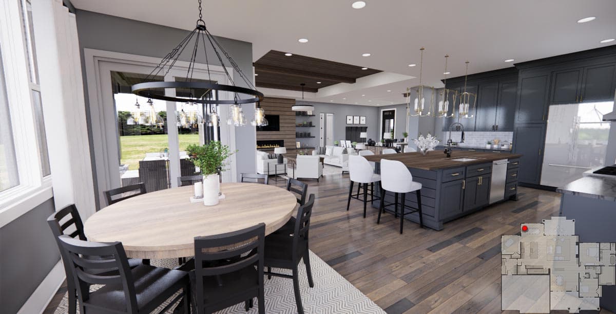 Plan 14754RK: 2600 Square Foot Rustic Traditional House Plan with 10-Foot-Deep Rear Porch - Image #17 - Cottage, Country, New American, Rustic, Traditional