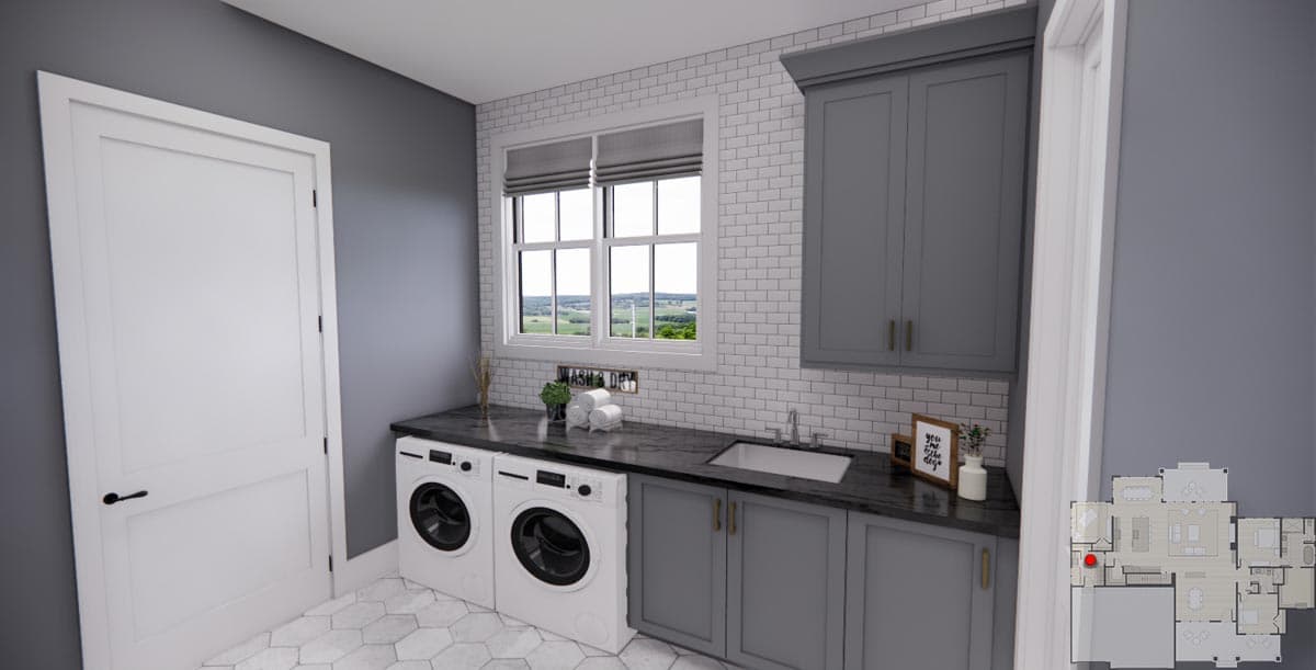 Plan 14754RK: 2600 Square Foot Rustic Traditional House Plan with 10-Foot-Deep Rear Porch - Image #20 - Cottage, Country, New American, Rustic, Traditional