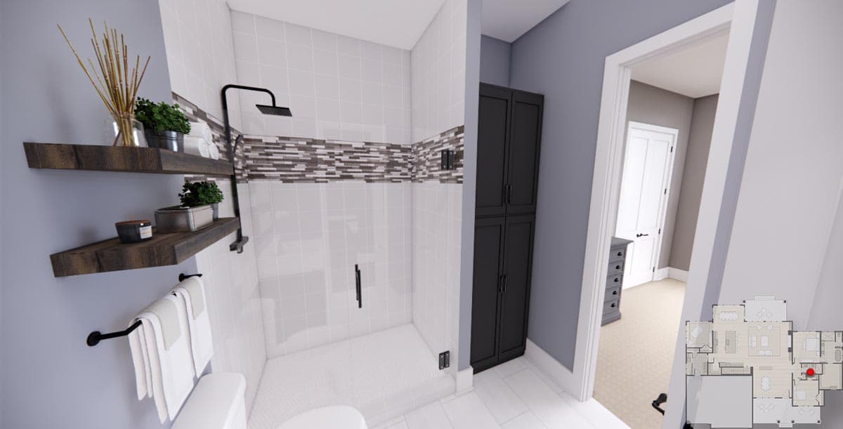 Plan 14754RK: 2600 Square Foot Rustic Traditional House Plan with 10-Foot-Deep Rear Porch - Image #23 - Cottage, Country, New American, Rustic, Traditional