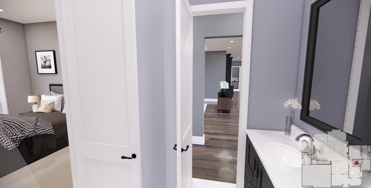 Plan 14754RK: 2600 Square Foot Rustic Traditional House Plan with 10-Foot-Deep Rear Porch - Image #24 - Cottage, Country, New American, Rustic, Traditional