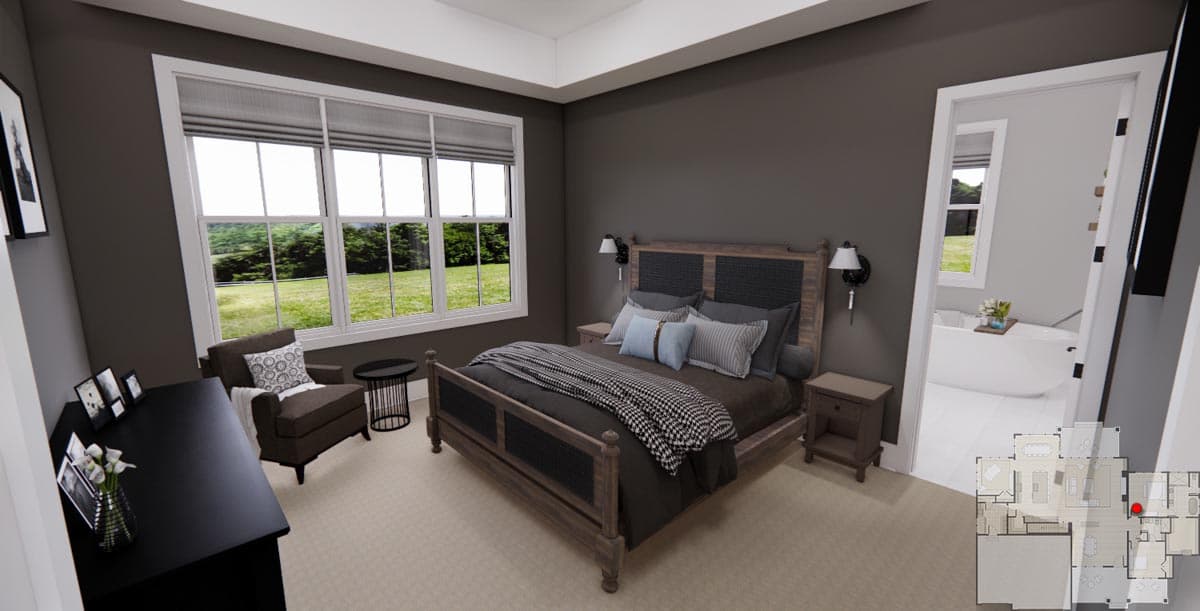 Plan 14754RK: 2600 Square Foot Rustic Traditional House Plan with 10-Foot-Deep Rear Porch - Image #27 - Cottage, Country, New American, Rustic, Traditional