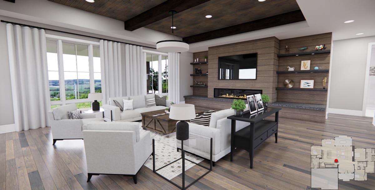 Plan 14755RK: 2544 Square Foot One-Story 2-Bed House Plan with Home Office - Image #11 - Craftsman, New American, Ranch, Rustic
