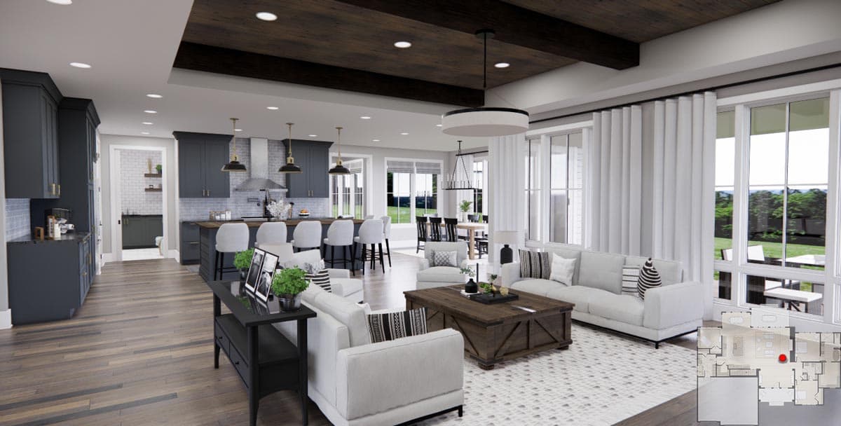 Plan 14755RK: 2544 Square Foot One-Story 2-Bed House Plan with Home Office - Image #14 - Craftsman, New American, Ranch, Rustic