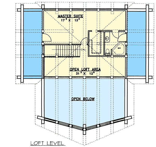Plan 35122GH: Log Home Escape - Floor Plan - Main Level - Log Cabin, Mountain, Rustic, Vacation