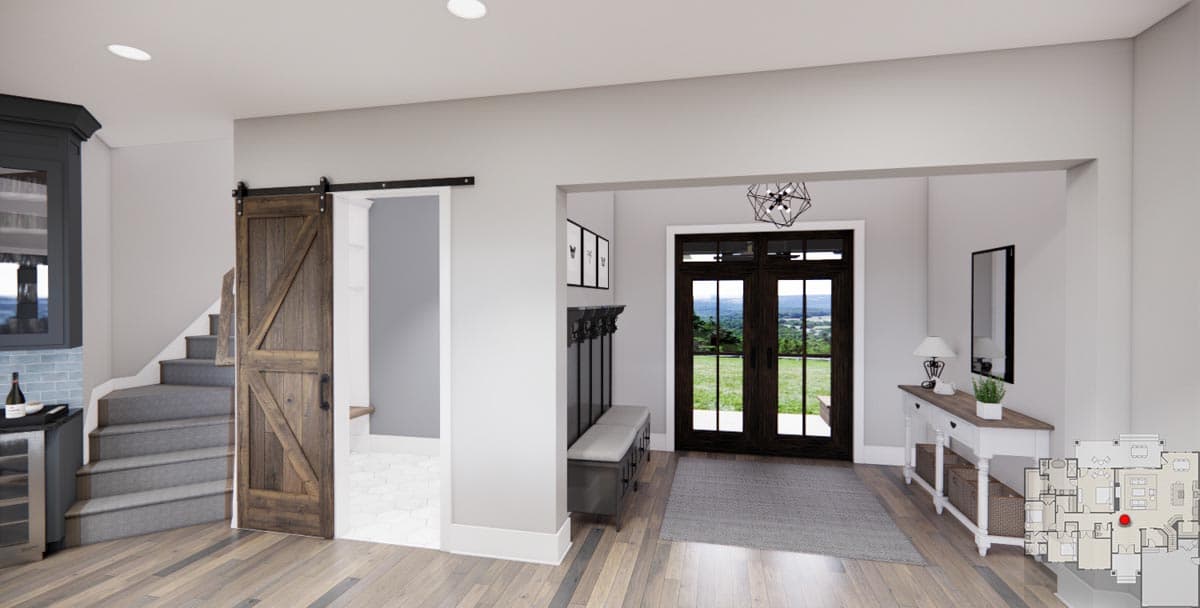 Plan 14758RK: 3 Bed Transitional Farmhouse Plan Under 2300 Square Feet with Home Office - Image #8 - Country, Craftsman, New American, Ranch, Rustic, Transitional