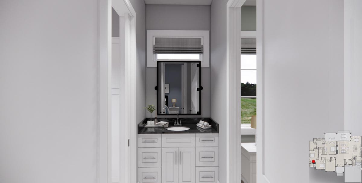 Plan 14758RK: 3 Bed Transitional Farmhouse Plan Under 2300 Square Feet with Home Office - Image #30 - Country, Craftsman, New American, Ranch, Rustic, Transitional