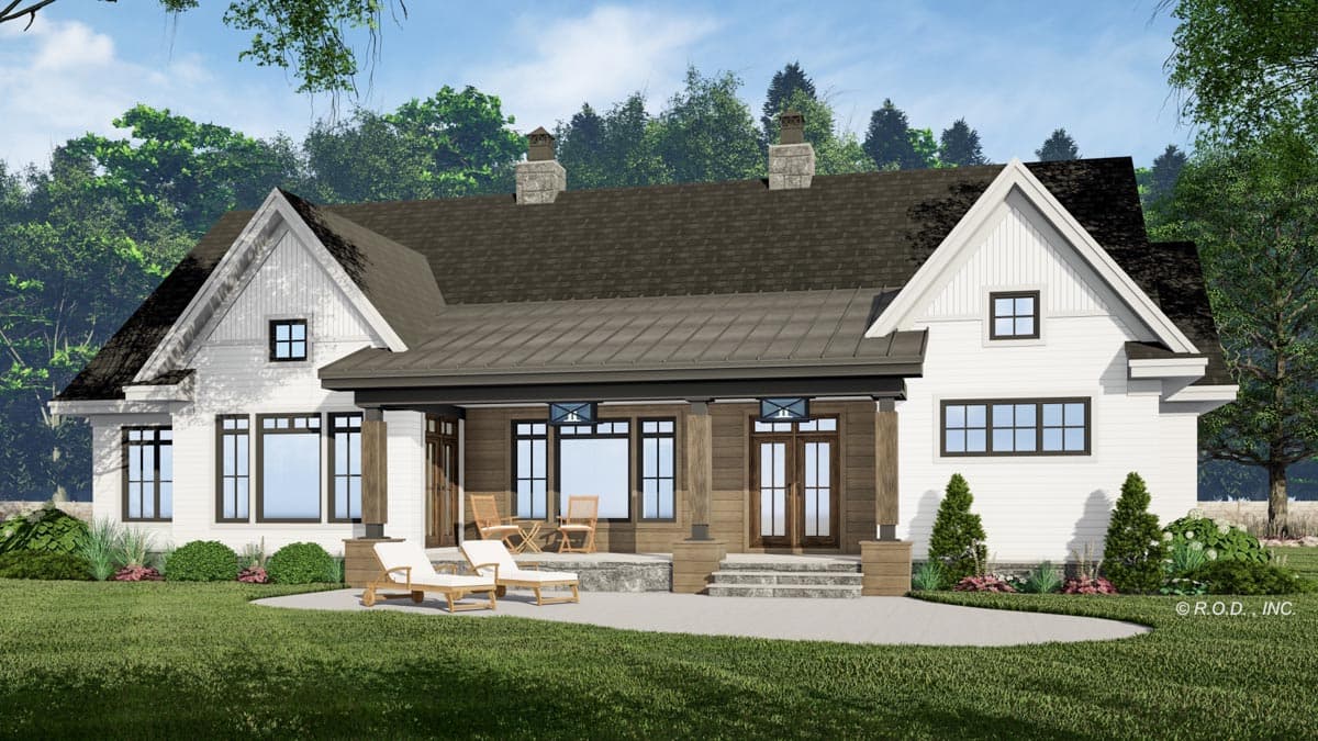 Plan 14759RK: 2660 Square Foot 3 Bed Modern Farmhouse with Home Office and Laundry Access to Master Suite - Image #6 - Country, Craftsman, Modern Farmhouse, New American