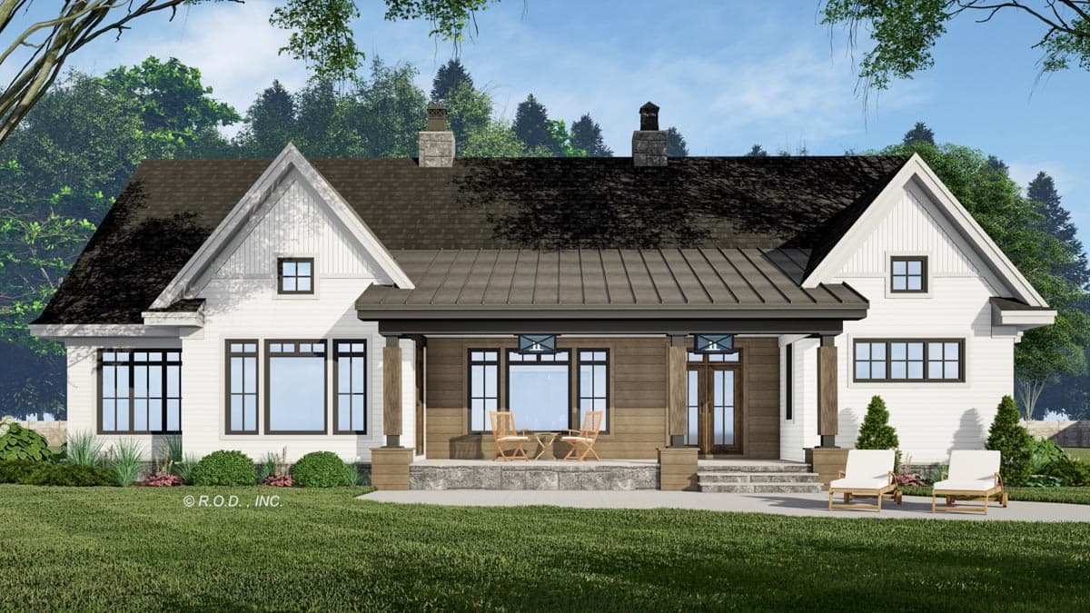 Plan 14759RK: 2660 Square Foot 3 Bed Modern Farmhouse with Home Office and Laundry Access to Master Suite - Image #9 - Country, Craftsman, Modern Farmhouse, New American