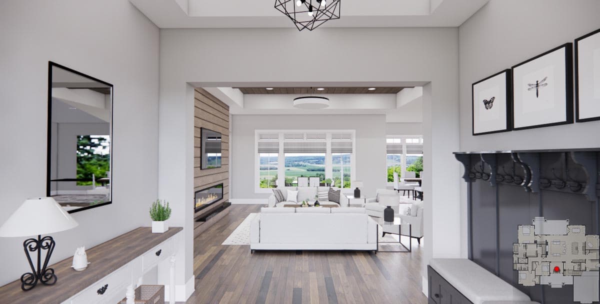 Plan 14759RK: 2660 Square Foot 3 Bed Modern Farmhouse with Home Office and Laundry Access to Master Suite - Image #10 - Country, Craftsman, Modern Farmhouse, New American