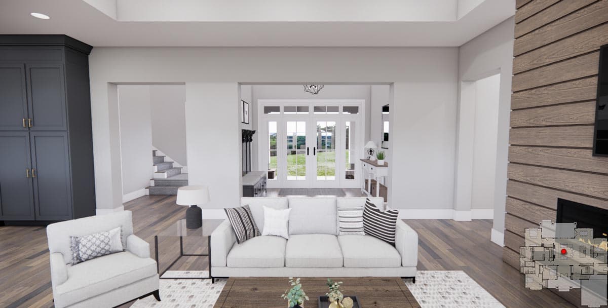Plan 14759RK: 2660 Square Foot 3 Bed Modern Farmhouse with Home Office and Laundry Access to Master Suite - Image #11 - Country, Craftsman, Modern Farmhouse, New American