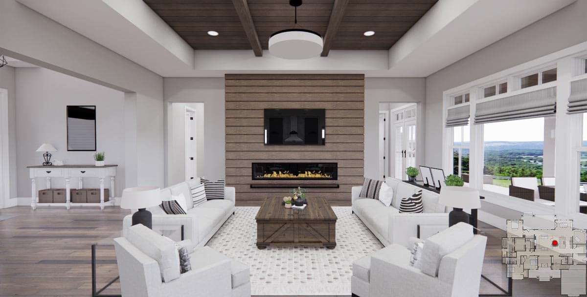 Plan 14759RK: 2660 Square Foot 3 Bed Modern Farmhouse with Home Office and Laundry Access to Master Suite - Image #14 - Country, Craftsman, Modern Farmhouse, New American