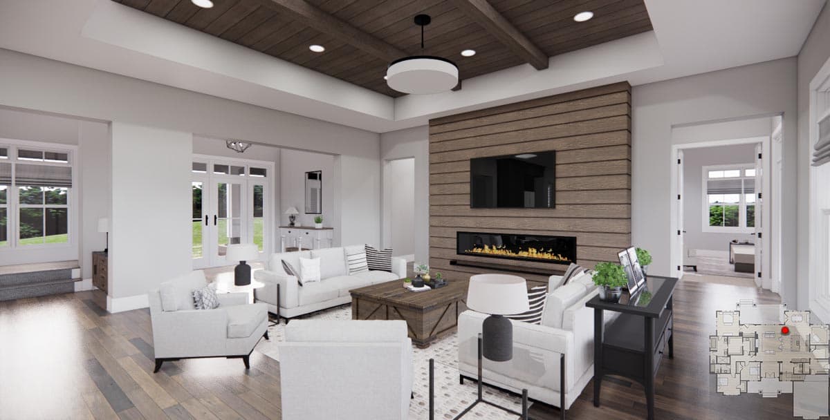 Plan 14759RK: 2660 Square Foot 3 Bed Modern Farmhouse with Home Office and Laundry Access to Master Suite - Image #15 - Country, Craftsman, Modern Farmhouse, New American