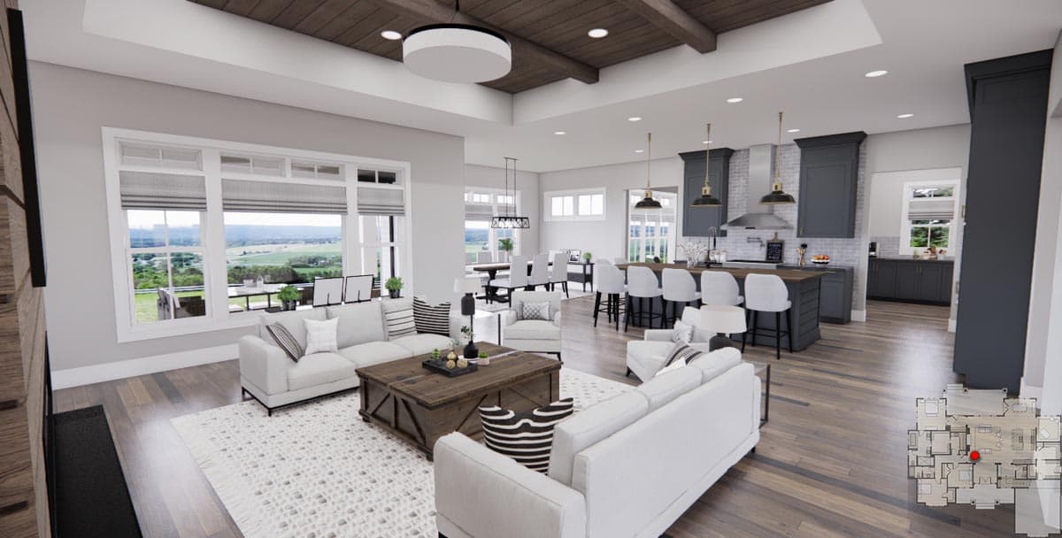 Plan 14759RK: 2660 Square Foot 3 Bed Modern Farmhouse with Home Office and Laundry Access to Master Suite - Image #17 - Country, Craftsman, Modern Farmhouse, New American
