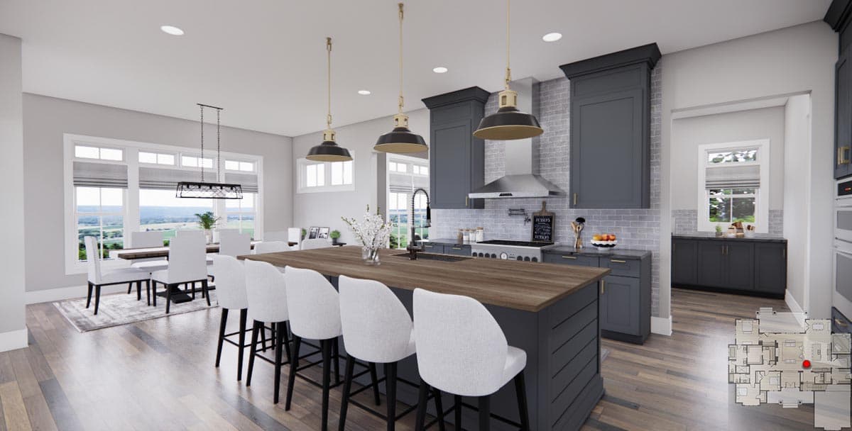 Plan 14759RK: 2660 Square Foot 3 Bed Modern Farmhouse with Home Office and Laundry Access to Master Suite - Image #18 - Country, Craftsman, Modern Farmhouse, New American
