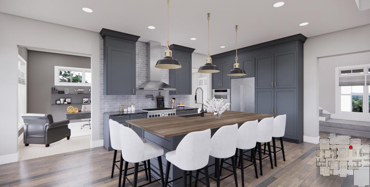 Plan 14759RK: 2660 Square Foot 3 Bed Modern Farmhouse with Home Office and Laundry Access to Master Suite - Image #20 - Country, Craftsman, Modern Farmhouse, New American