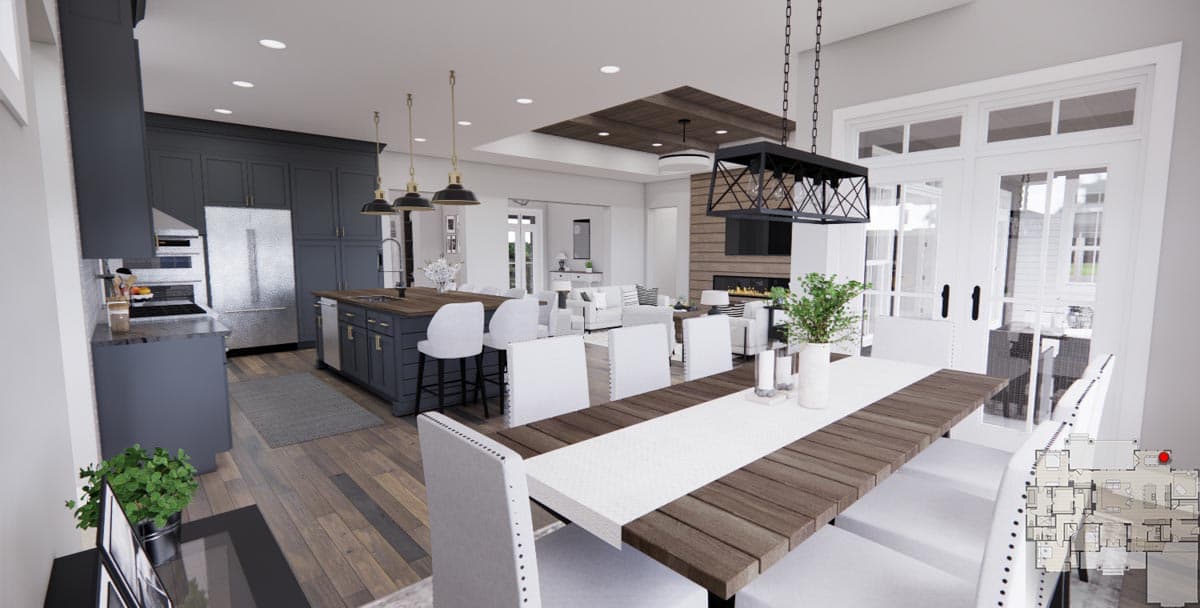 Plan 14759RK: 2660 Square Foot 3 Bed Modern Farmhouse with Home Office and Laundry Access to Master Suite - Image #22 - Country, Craftsman, Modern Farmhouse, New American