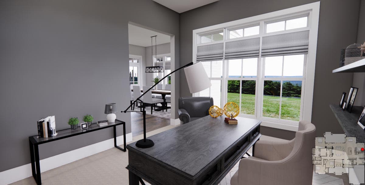 Plan 14759RK: 2660 Square Foot 3 Bed Modern Farmhouse with Home Office and Laundry Access to Master Suite - Image #23 - Country, Craftsman, Modern Farmhouse, New American