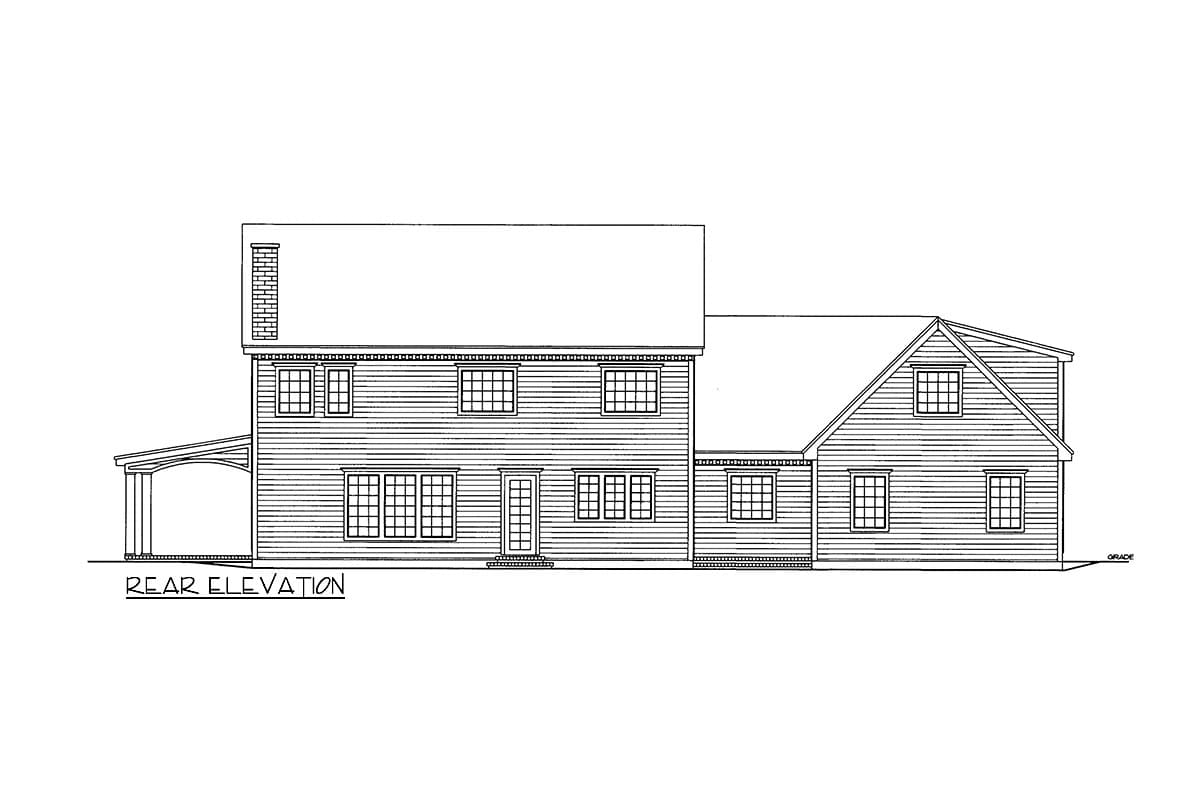 Plan 350021GH: Traditional Colonial House Plan with Options for Master Suite Layout - 3307 Sq Ft - Image #4 - Colonial, Country, Traditional
