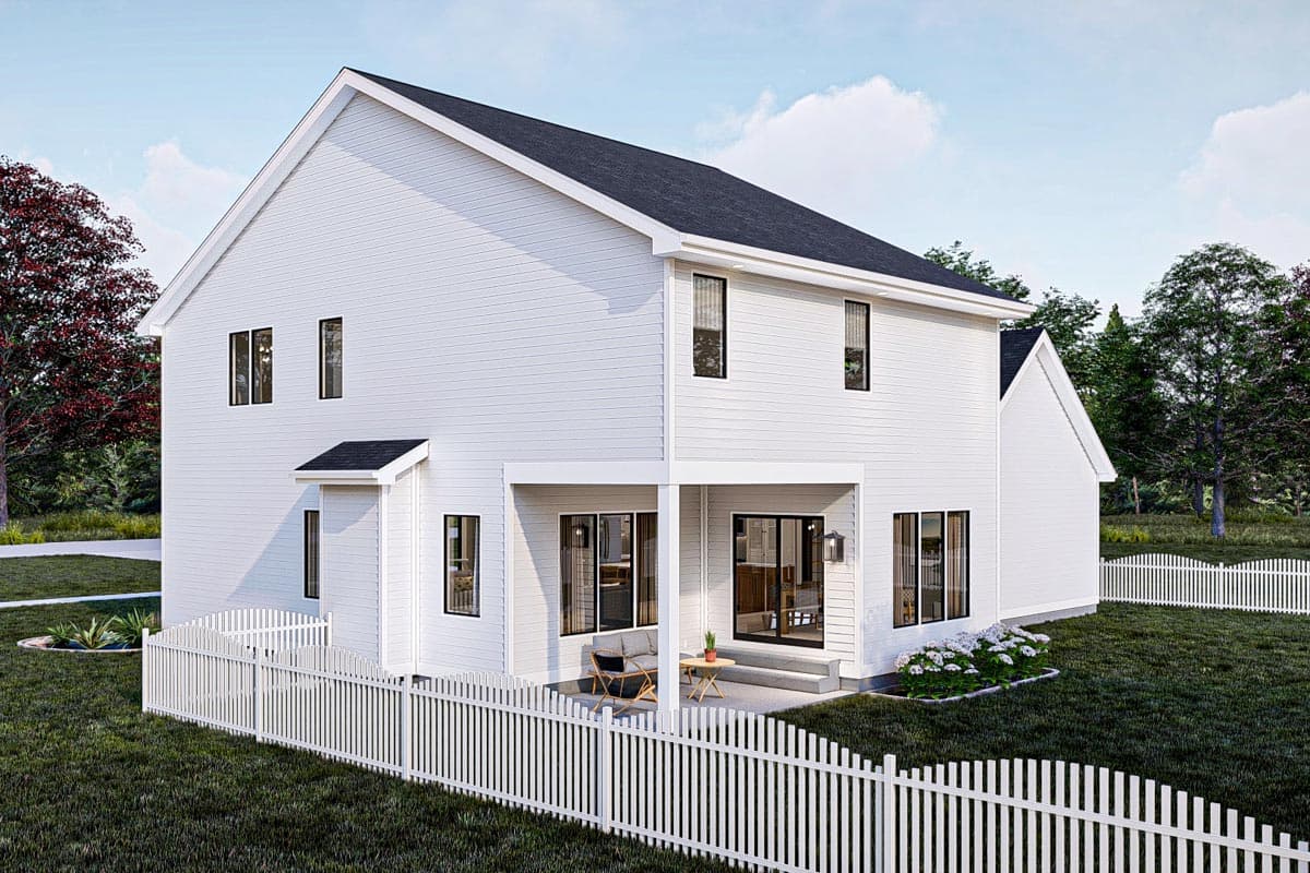 Plan 623239DJ: Colonial House Plan Under 2300 Square Feet with Home Office and 3 Upstairs Bedrooms - Image #17 - Colonial, Country, Traditional