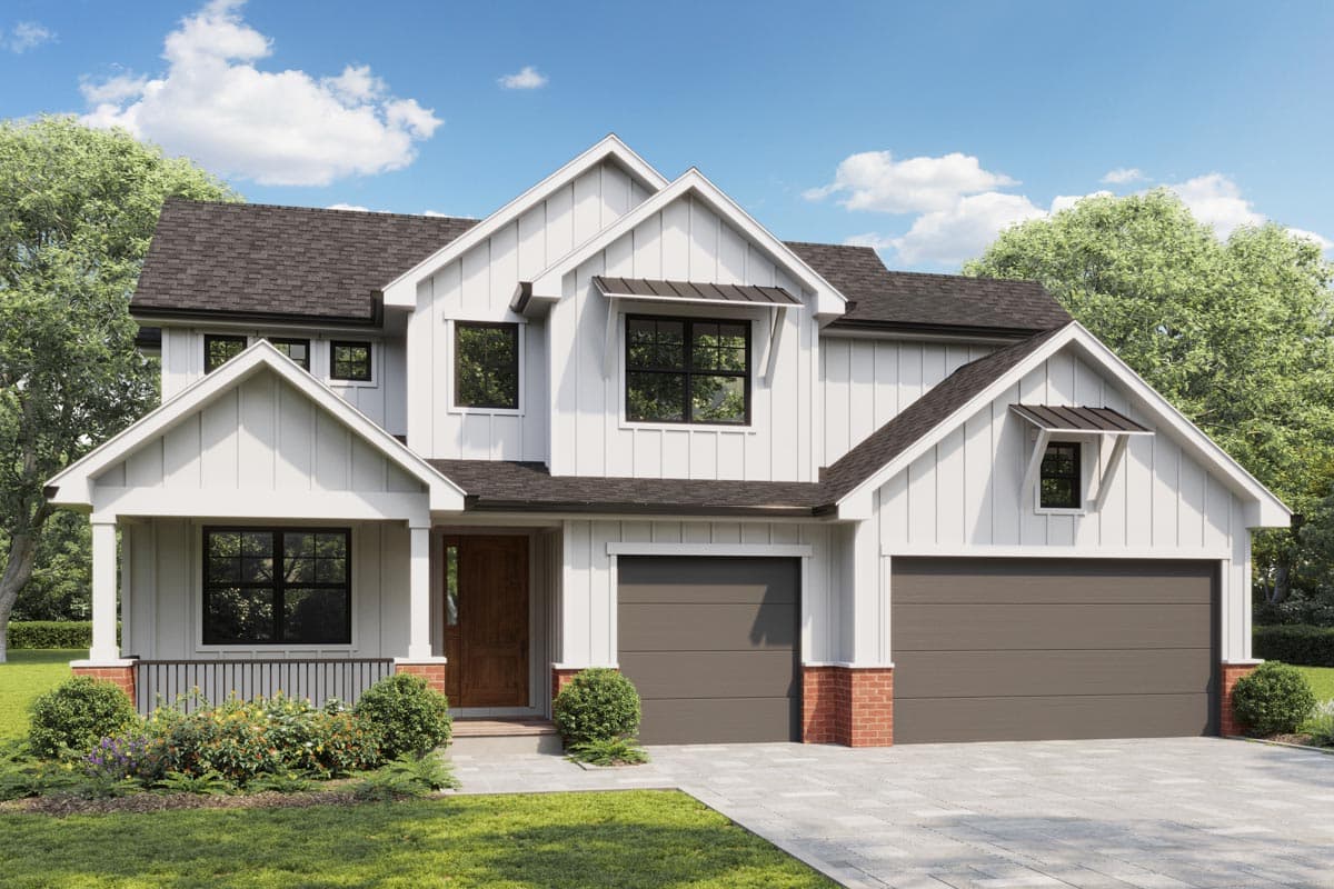 Plan 950005RWB: HomeBuilder's ProSpec Pack: 5 Versatile House Plans for Subdivisions & Developments - Image #5 - Craftsman, Modern, Modern Farmhouse, New American, Northwest