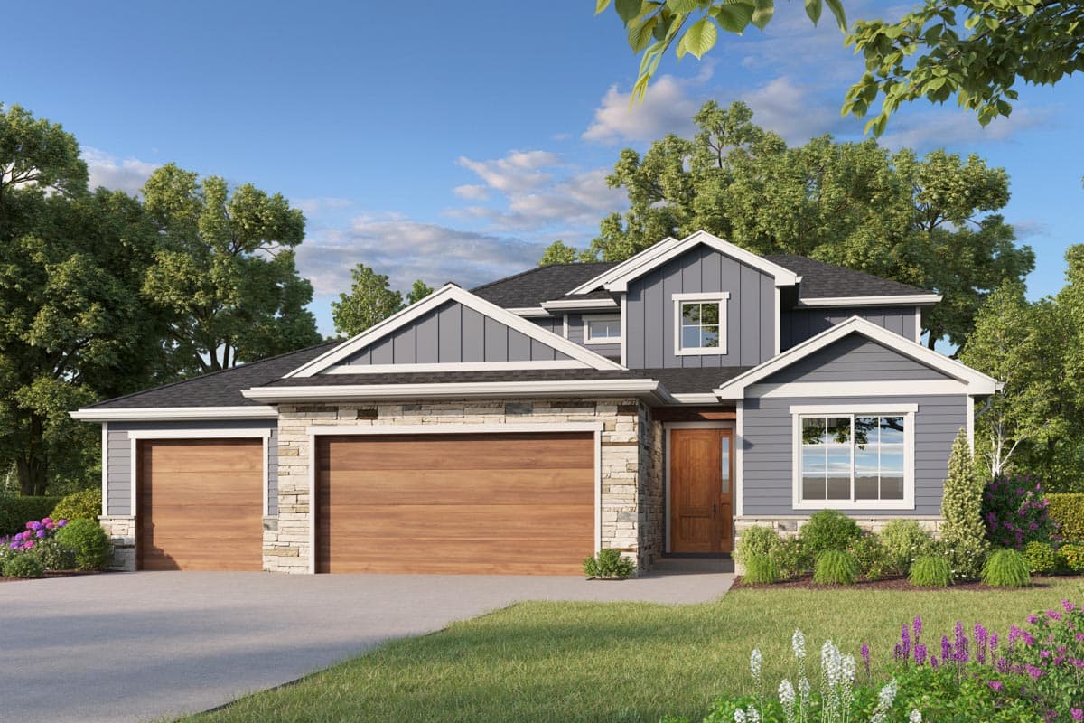 Plan 950007RWB: HomeBuilder's ProSpec Pack: 5 Versatile House Plans for Subdivisions & Developments - Image #5 - Country, Craftsman, Modern Farmhouse, New American, Prairie, Traditional
