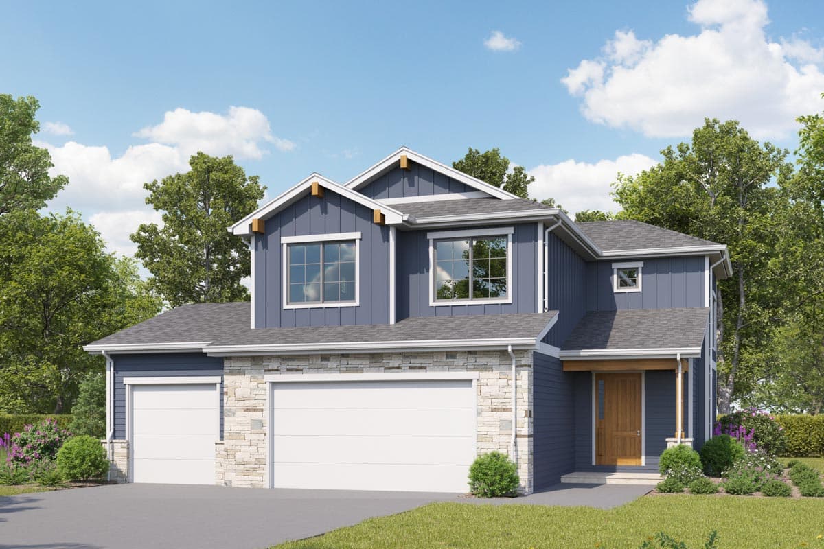 Plan 950009RWB: HomeBuilder's ProSpec Pack: 5 Versatile House Plans for Subdivisions & Developments - Image #5 - Country, Craftsman, Modern Farmhouse, New American, Northwest