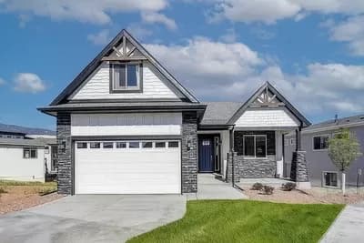 New American Craftsman Plan with Vaulted Master Bedroom
