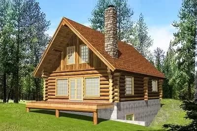 Log Cabin with Loft
