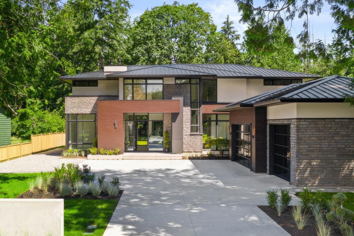 Plan 270073AF: 4-Bed Modern House Plan with All Bedrooms Upstairs - 4003 Sq Ft - Image #4 - Contemporary, Modern, Northwest, Prairie