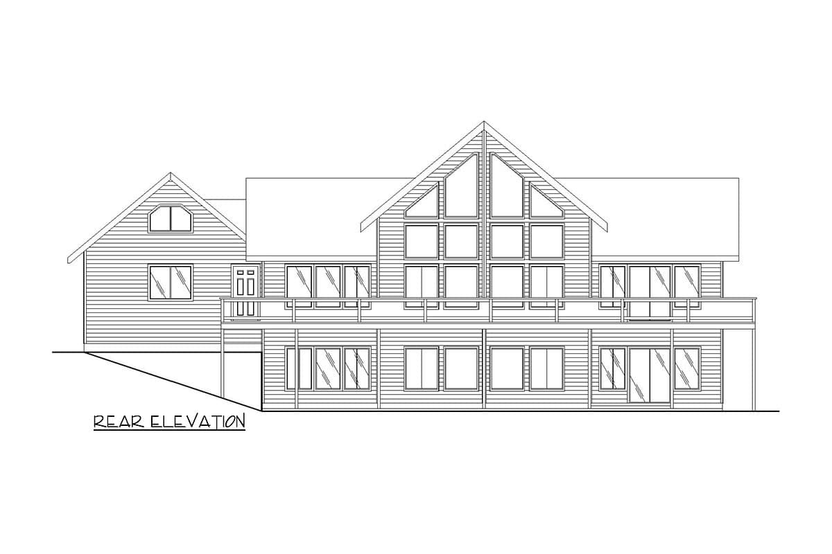 Plan 35141GH: King of the Mountain - Image #4 - Contemporary, Craftsman, Mountain, Rustic, Vacation