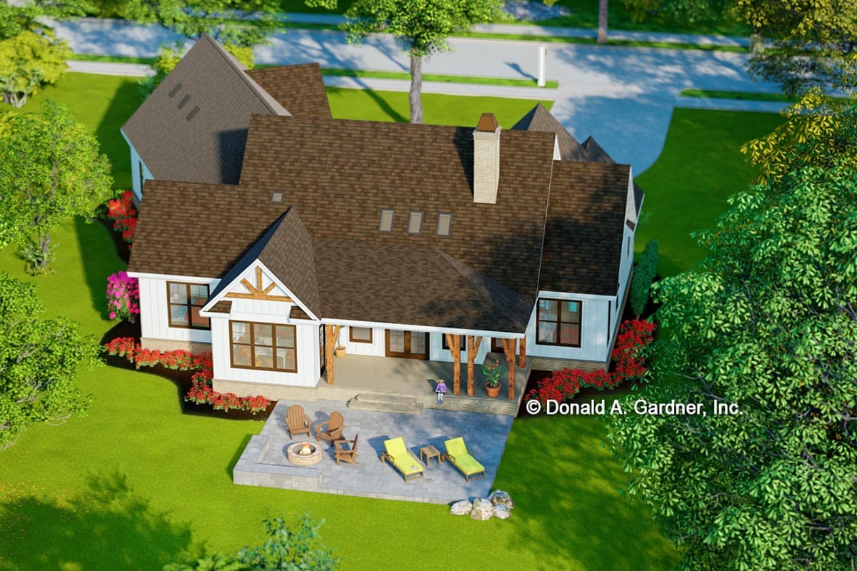 Plan 444396GDN: Modern Farmhouse with 2005 Square Feet of Heated Living and an Angled Garage - Image #4 - Country, Craftsman, Modern Farmhouse, New American, Ranch