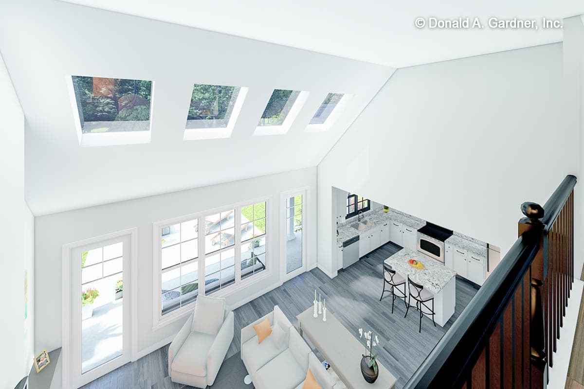 Plan 444398GDN: 2 Story Modern Farmhouse Plan Under 2000 Square Feet with Bonus Expansion - Image #4 - Country, Craftsman, Farmhouse, Modern Farmhouse, New American