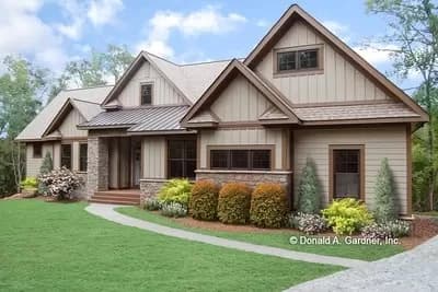 Hillside Craftsman with Lower Level Rec Room and a Private Master Suite Deck