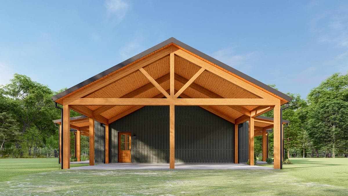 Plan 777061MTL: 1925 Square Foot Ranch with Metal Exterior and a Carport - Image #5 - Mountain, Northwest, Rustic