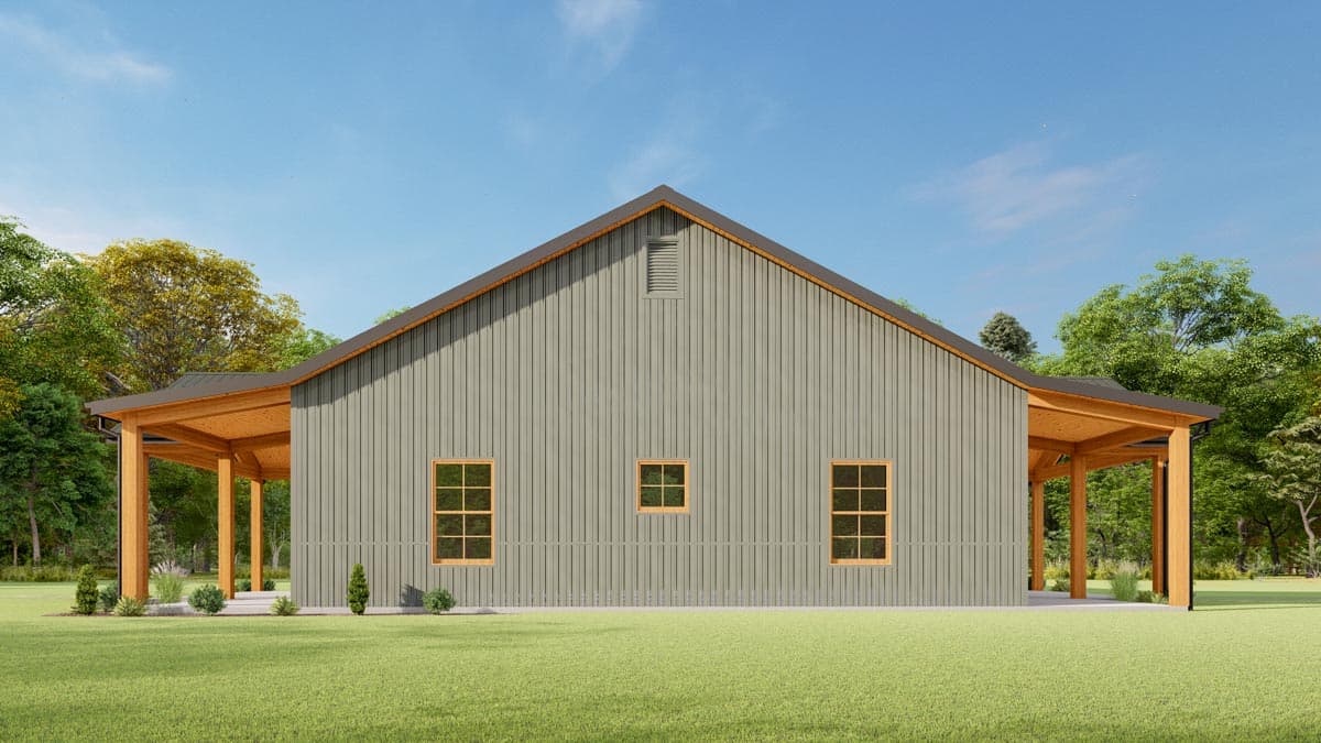 Plan 777061MTL: 1925 Square Foot Ranch with Metal Exterior and a Carport - Image #9 - Mountain, Northwest, Rustic