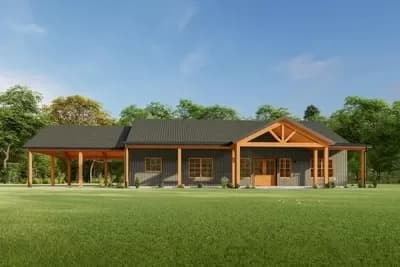 1925 Square Foot Ranch with Metal Exterior and a Carport