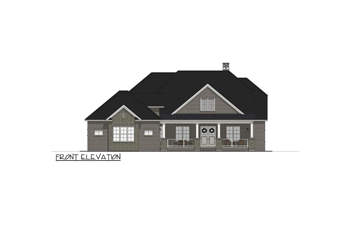 Plan 64535SC: Traditional Lake House Plan with Screened Deck and Option to Finish Basement - Image #22 - Country, Farmhouse, Modern Farmhouse, Rustic, Traditional