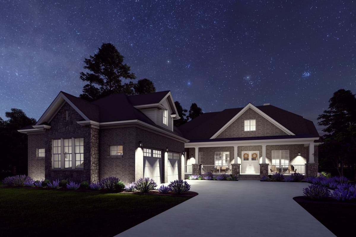 Plan 64535SC: Traditional Lake House Plan with Screened Deck and Option to Finish Basement - Image #10 - Country, Farmhouse, Modern Farmhouse, Rustic, Traditional