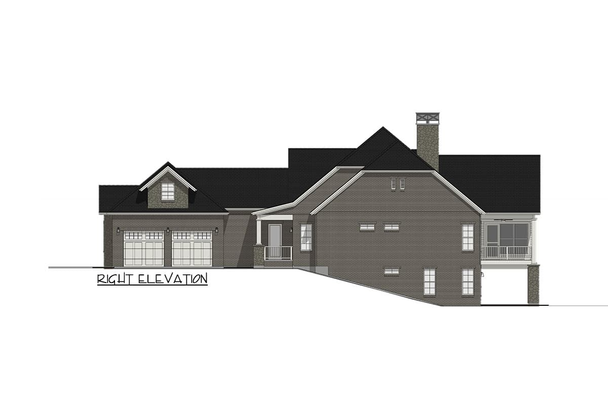 Plan 64535SC: Traditional Lake House Plan with Screened Deck and Option to Finish Basement - Image #25 - Country, Farmhouse, Modern Farmhouse, Rustic, Traditional
