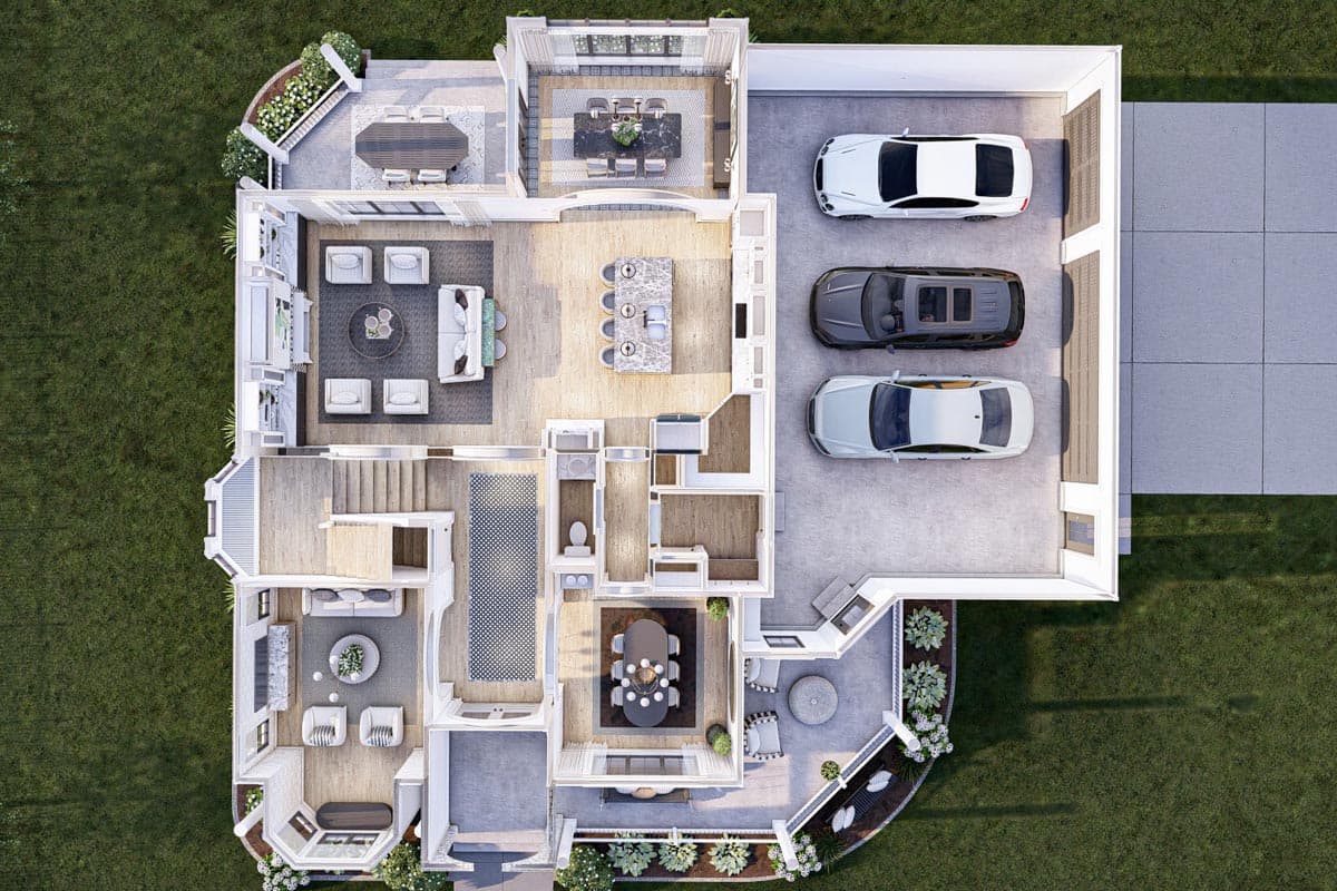 Plan 623240DJ: Contemporary Victorian House Plan Under 3200 Square Feet with 4 Ensuite Bedrooms - Image #26 - Country, Traditional, Victorian