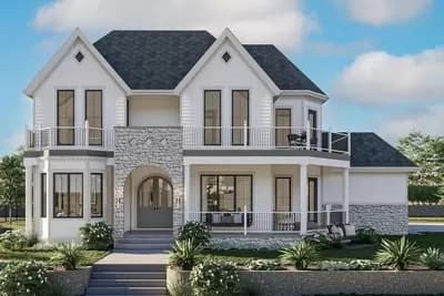 Contemporary Victorian House Plan Under 3200 Square Feet with 4 Ensuite Bedrooms