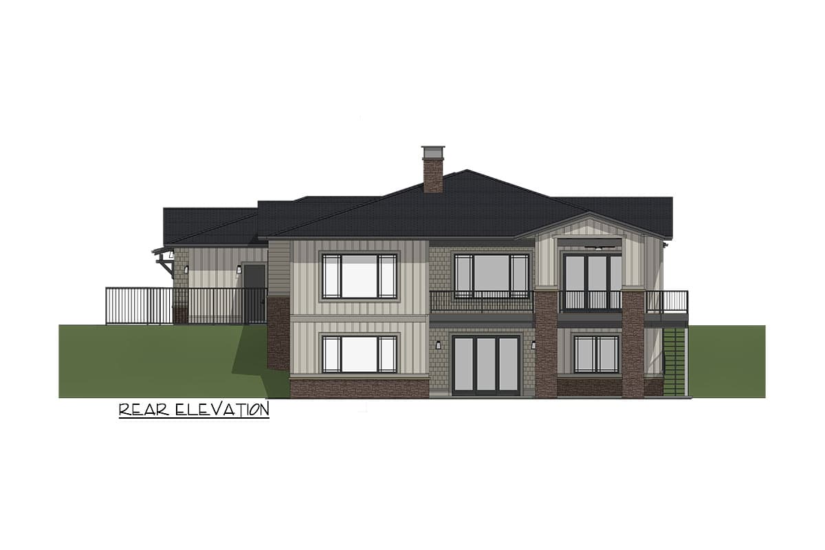 Plan 64538SC: 3-Bed Ranch with Walkout Basement and 4-Car Garage - Image #13 - Contemporary, Mountain, Prairie, Ranch, Rustic