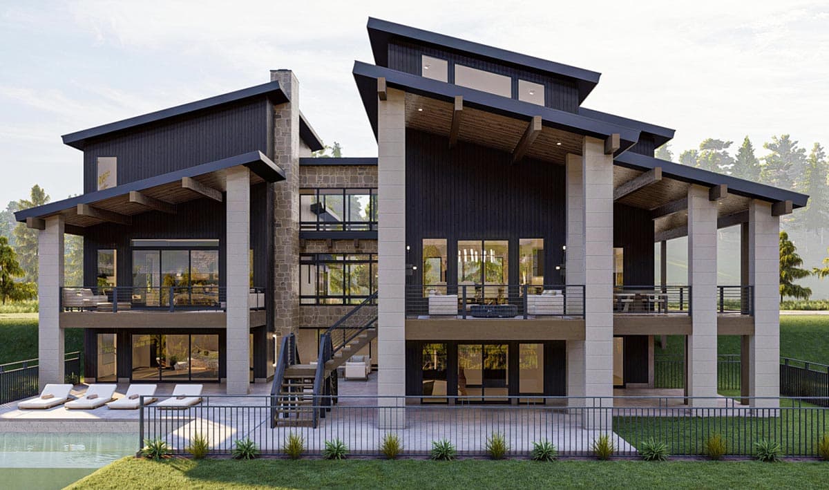 Plan 623241DJ: Modern House Plan Under 4100 Square Feet with 4 Bedrooms and a Hidden Room Upstairs - Image #16 - Contemporary, Mid Century Modern, Modern, Mountain, Northwest