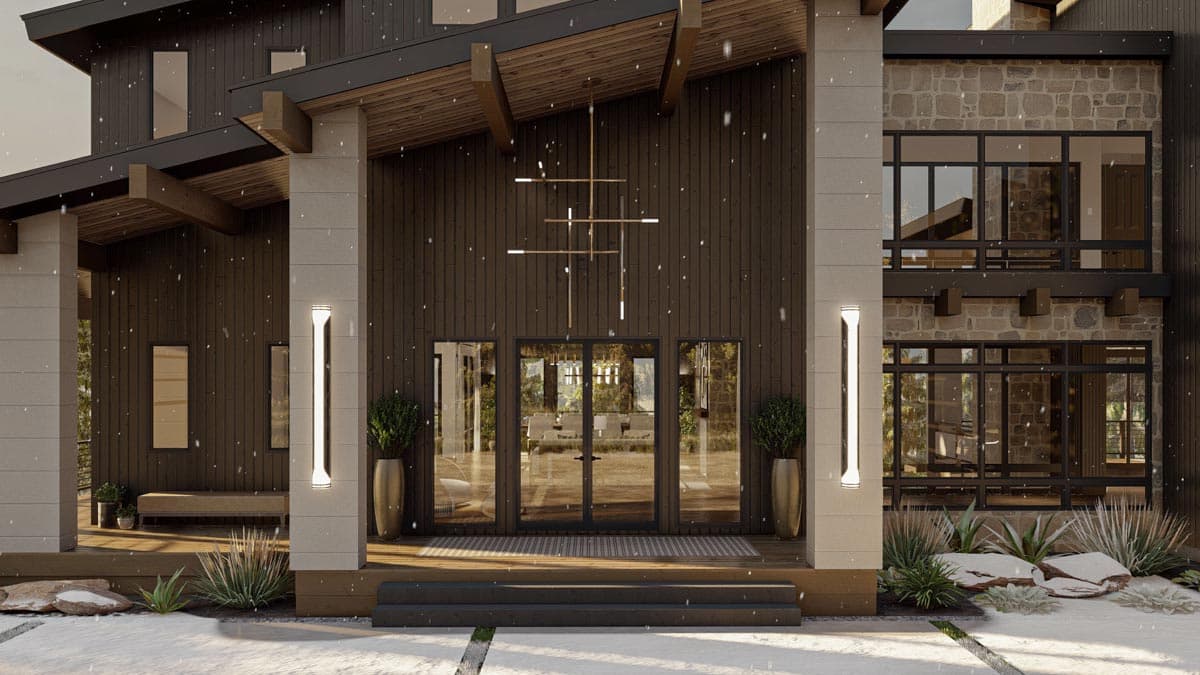 Plan 623241DJ: Modern House Plan Under 4100 Square Feet with 4 Bedrooms and a Hidden Room Upstairs - Image #18 - Contemporary, Mid Century Modern, Modern, Mountain, Northwest